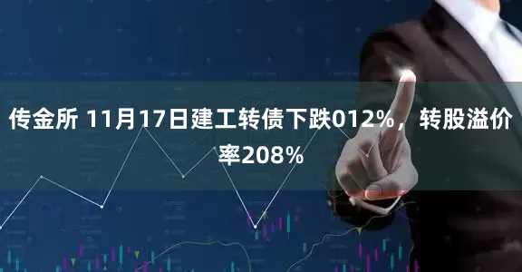 传金所 11月17日建工转债下跌012%，转股溢价率208%